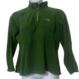 North Face TKA 100 Microvelour Glacier 1/4 Zip Fleece - Large